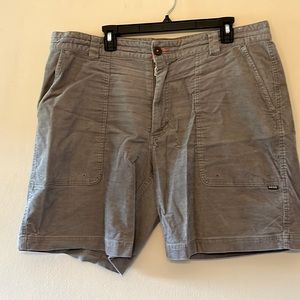 Howler Brother gray corduroy shorts